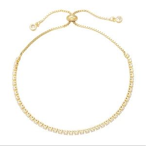 Gold Tennis Bracelet (Friendship Style)